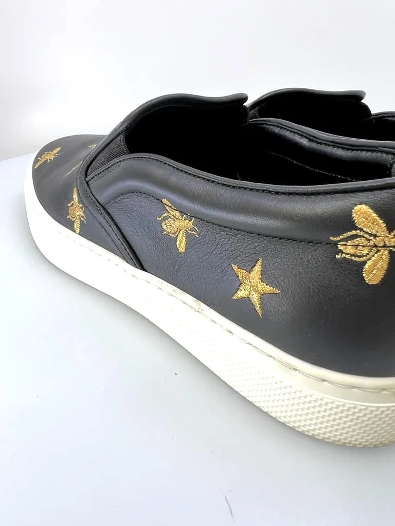 GUCCI DUBLIN SLIP-ON LEATHER MEN'S SNEAKERS
