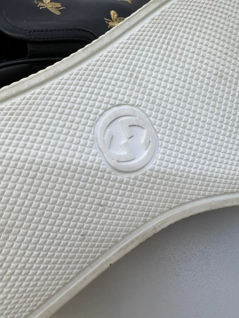 GUCCI DUBLIN SLIP-ON LEATHER MEN'S SNEAKERS