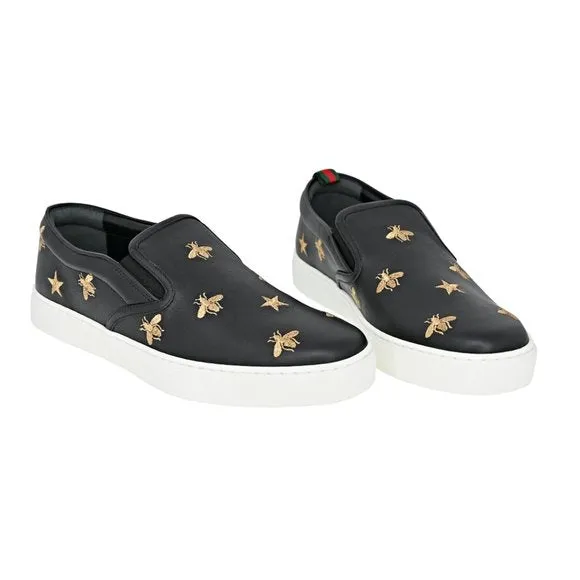 GUCCI DUBLIN SLIP-ON LEATHER MEN'S SNEAKERS
