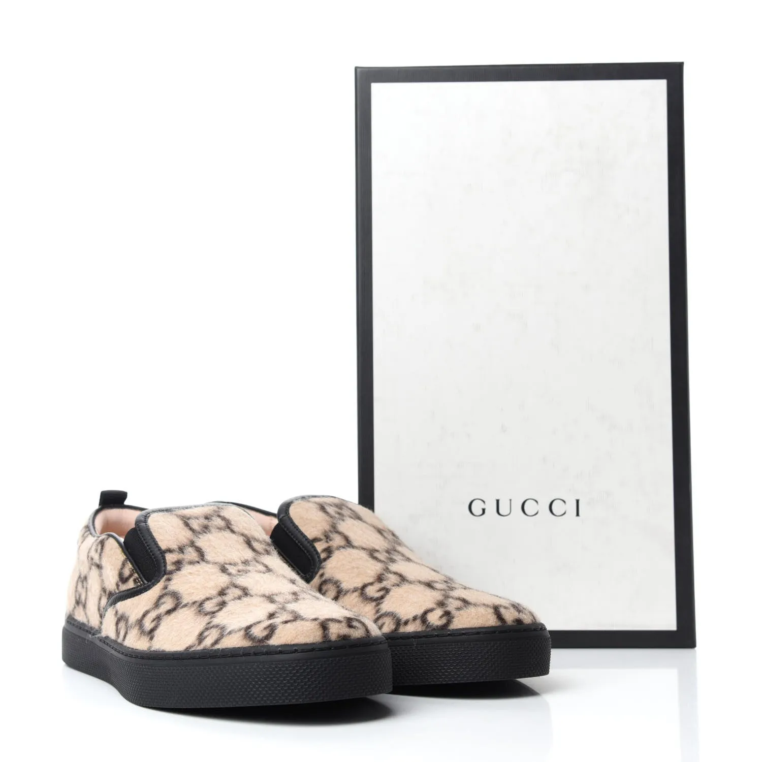 Gucci Wool GG Mens Dublin Slip On Sneakers