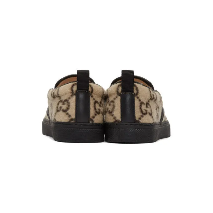 Gucci Wool GG Mens Dublin Slip On Sneakers
