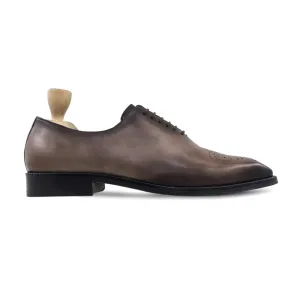 Handmade, Custom Leather Men Brown Wholecut Shoes