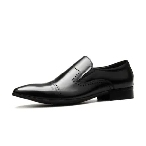 Handmade Pointed Toe Man's Slip on Shoes