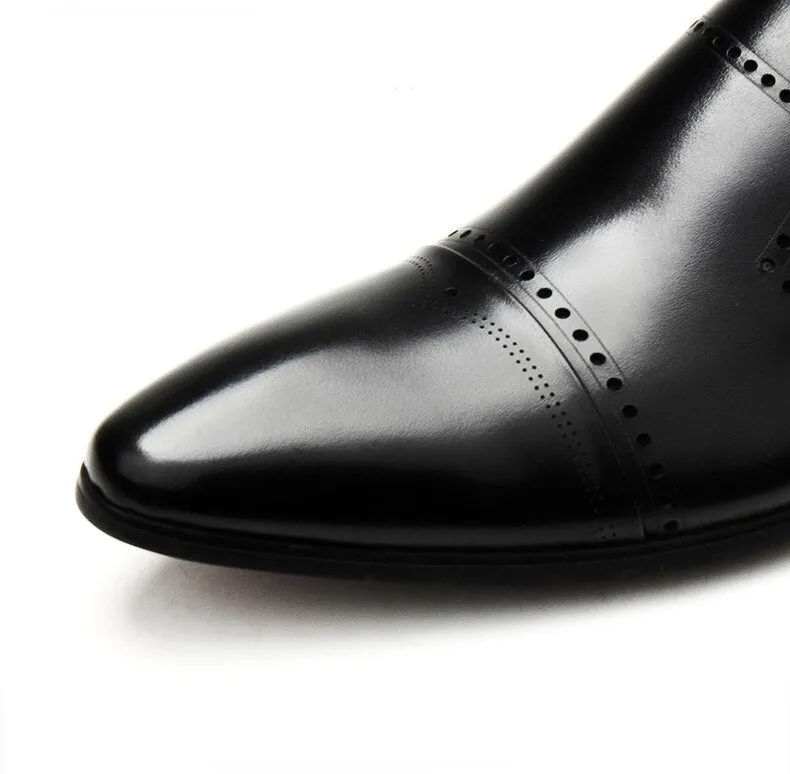 Handmade Pointed Toe Man's Slip on Shoes