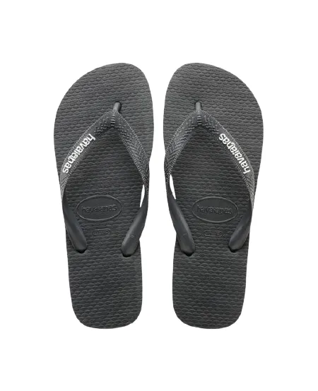 HAVAIANAS LOGO FILETE - BLACK/BLACK/WHITE