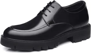 Height Increasing Shoes Men's 10cm/8cm/5cm Height Increasing Shoes Thick Sole Outer Ear Business Shoes Formal Not Tiring Non Slip Leather Heel Grips Mens Shoes