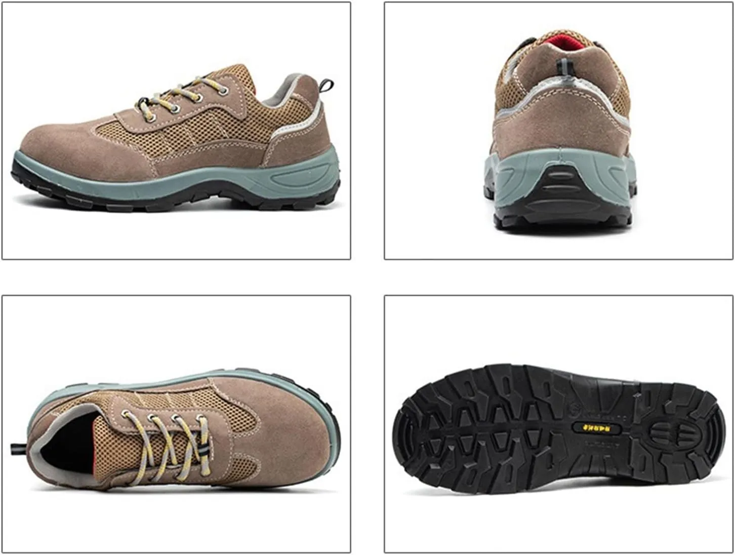 Hiking Shoes Women Waterproof Mesh Lightweight Breathable Walking Shoes Men Non Slip Lace Up Running Shoes