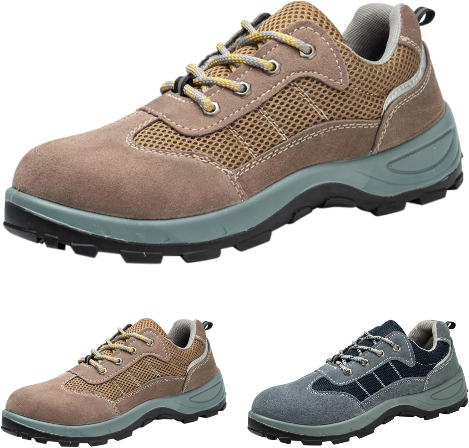 Hiking Shoes Women Waterproof Mesh Lightweight Breathable Walking Shoes Men Non Slip Lace Up Running Shoes