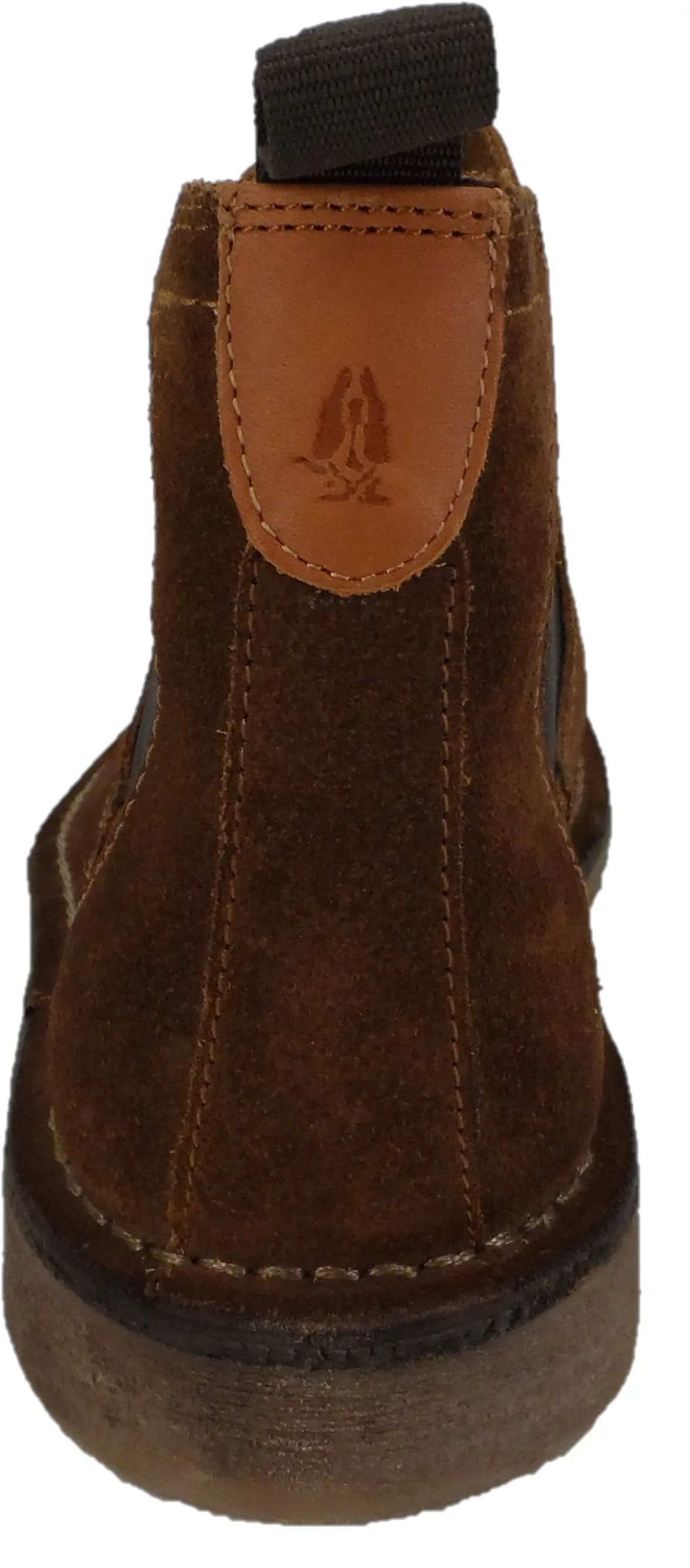 Hush Puppies Mens Tan Real Suede Chelsea Desert Boots