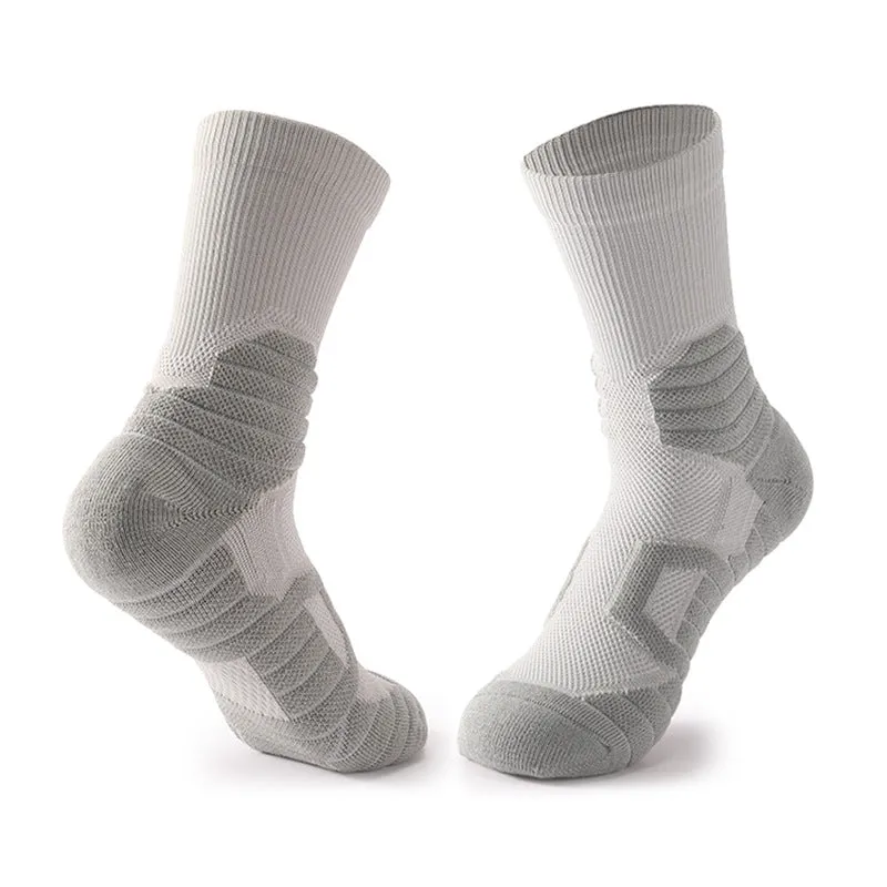 Hywell™ | Breathable Cushioned Basketball Crew Socks | 1 Pair