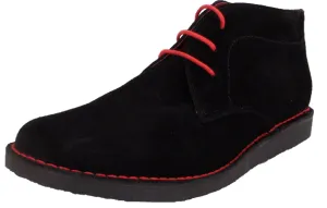 Ikon Original Black Nomad 70s Mod Style Real Suede Desert Boots