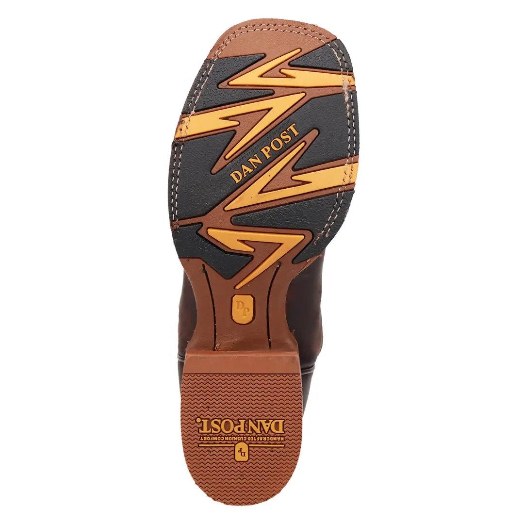 Jenks Leather Boot - Brown/Green - DP5019