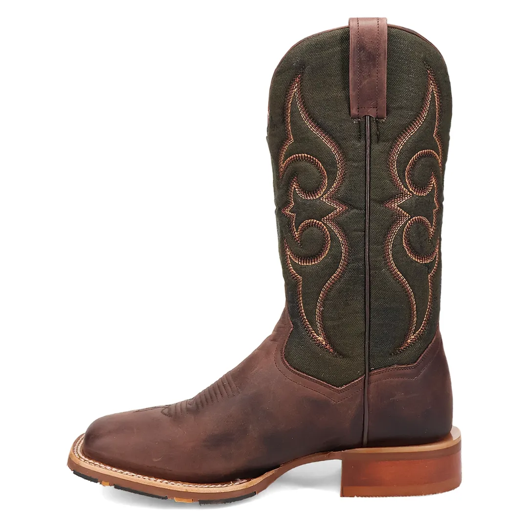 Jenks Leather Boot - Brown/Green - DP5019