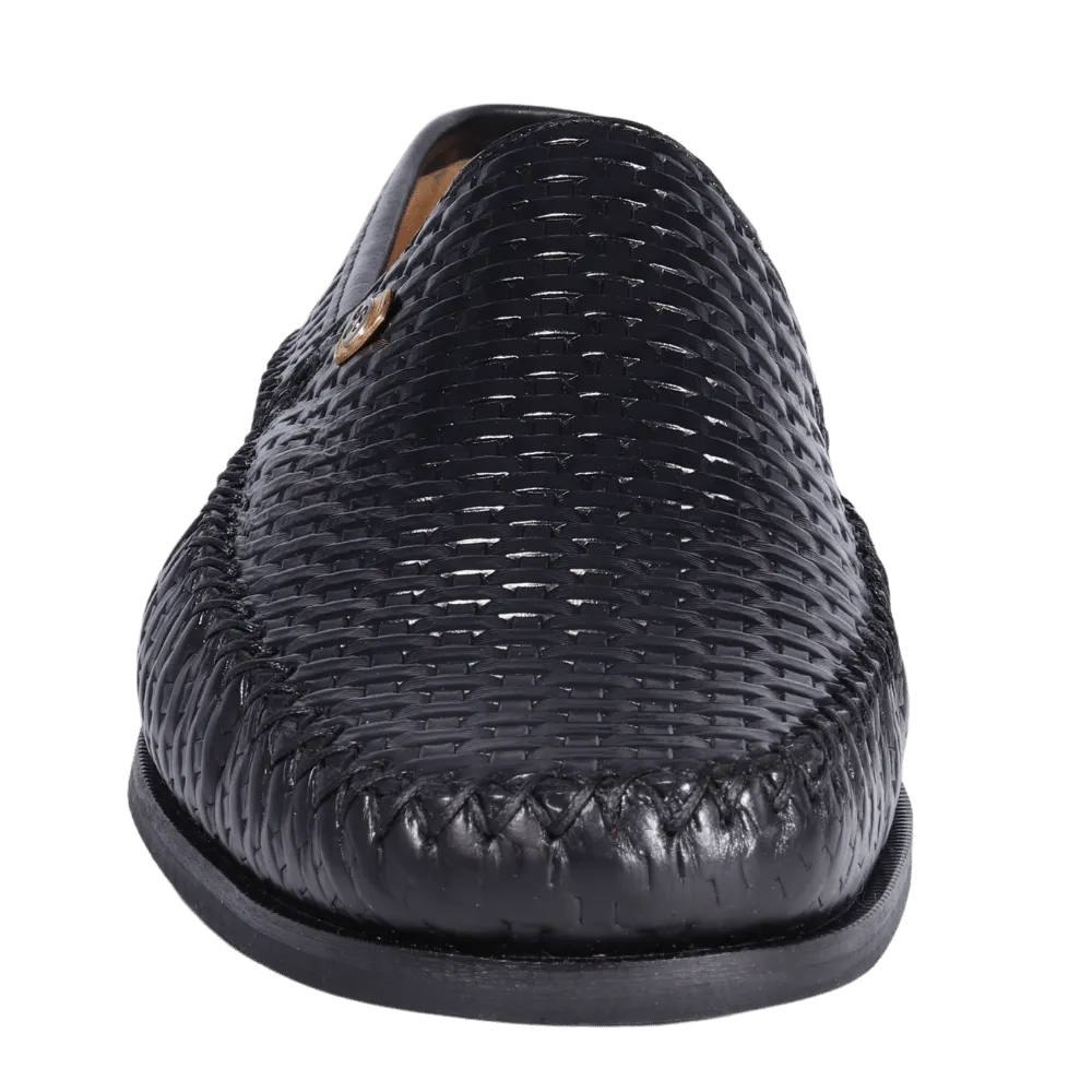 John Drake Weave Moccasin - Black