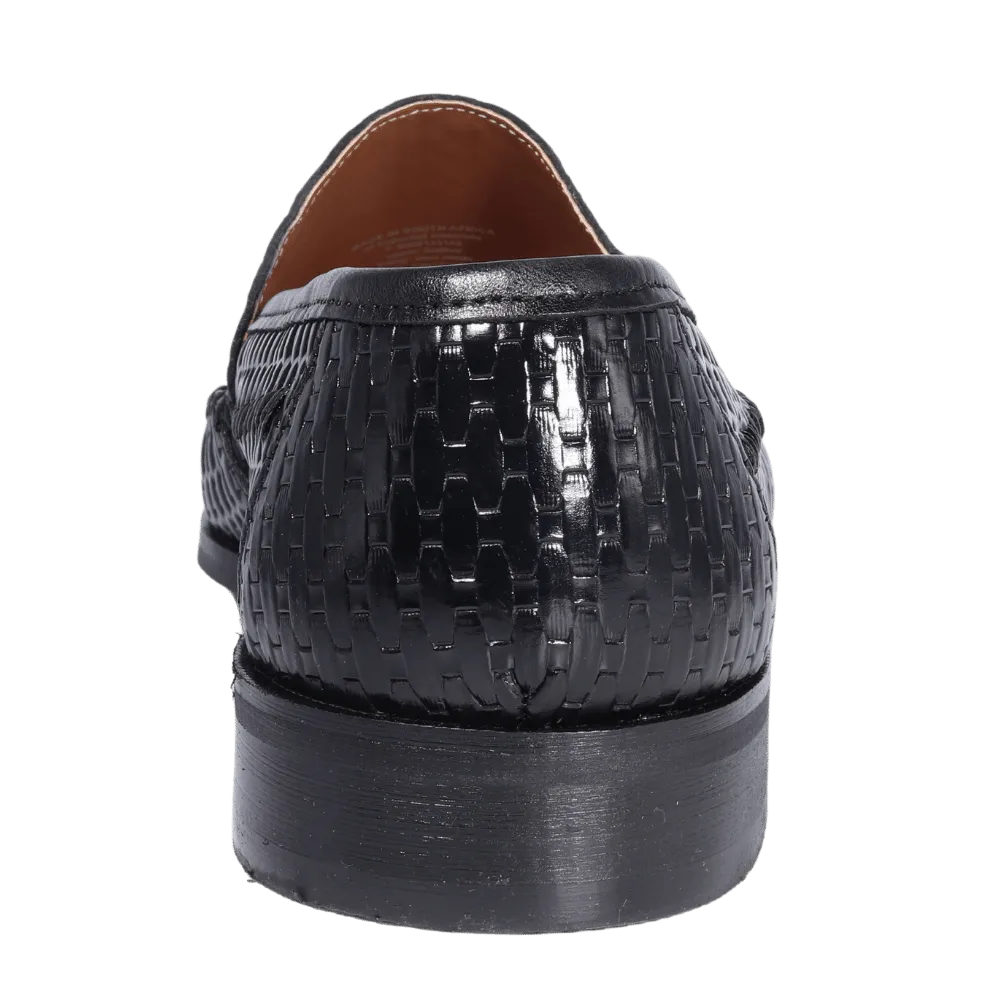 John Drake Weave Moccasin - Black