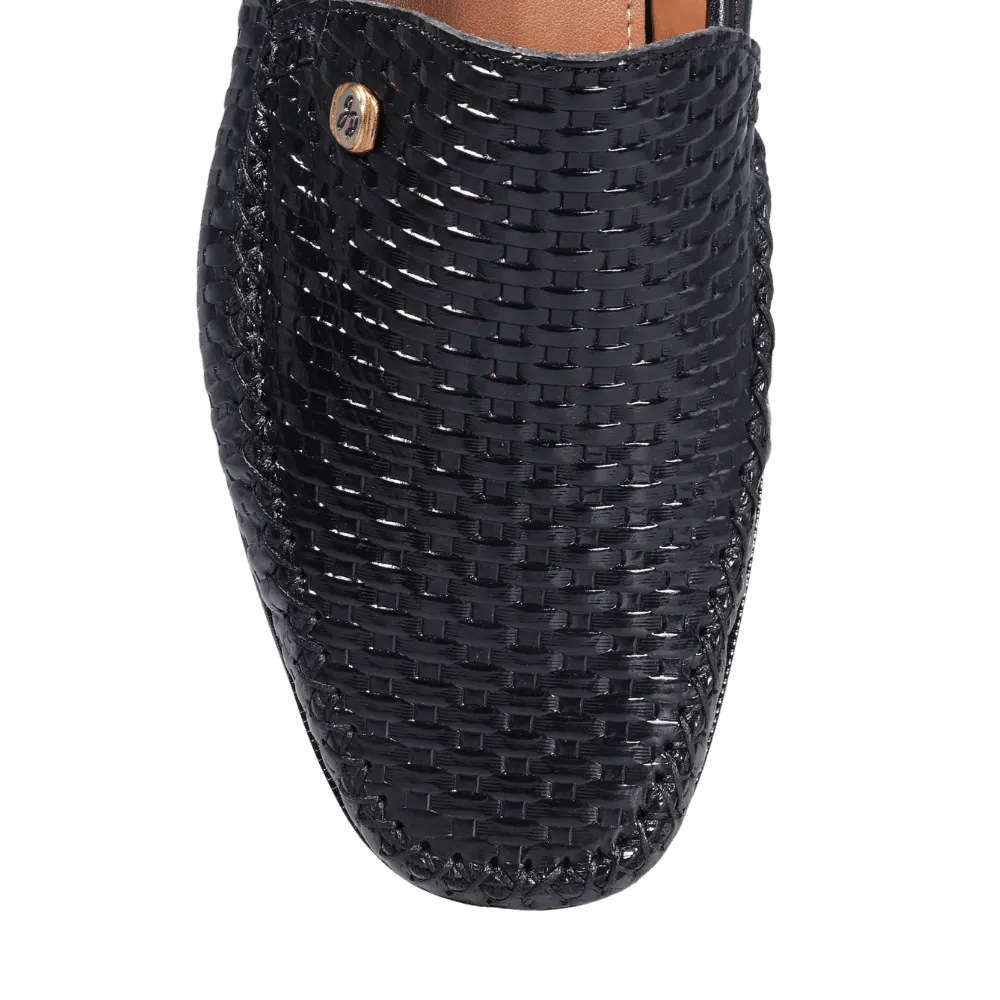 John Drake Weave Moccasin - Black