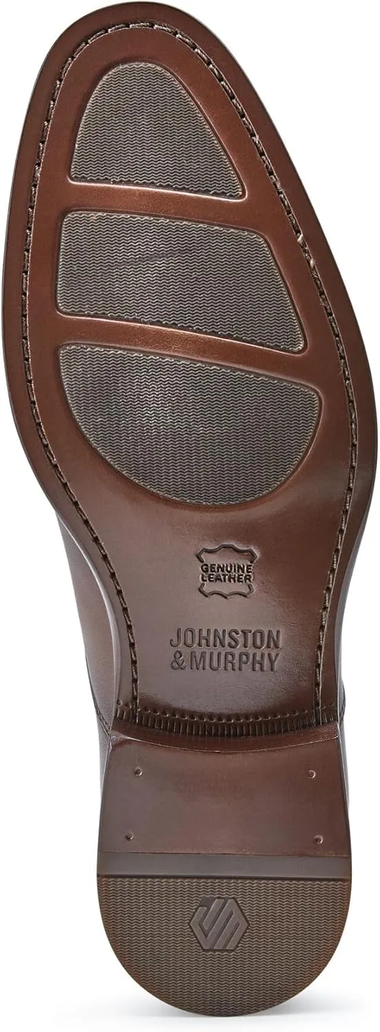 Johnston & Murphy Mens Danridge Cap Toe Shoe - Mens Dress Shoes, Leather Shoes, Dress Shoes for Men, Cushioned Footbed, Formal Shoes for Men, Business Casual Shoes
