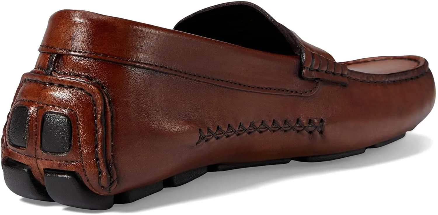Johnston & Murphy Men’s Dayton Penny Shoes - Men’s Dress Shoes, Leather Moccasin Shoes, Dress Shoes for Men, Cushioned Footbed, Men’s Penny Loafers, Business Casual Shoes