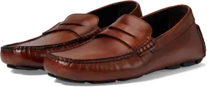Johnston & Murphy Men’s Dayton Penny Shoes - Men’s Dress Shoes, Leather Moccasin Shoes, Dress Shoes for Men, Cushioned Footbed, Men’s Penny Loafers, Business Casual Shoes