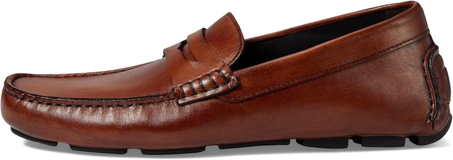 Johnston & Murphy Men’s Dayton Penny Shoes - Men’s Dress Shoes, Leather Moccasin Shoes, Dress Shoes for Men, Cushioned Footbed, Men’s Penny Loafers, Business Casual Shoes