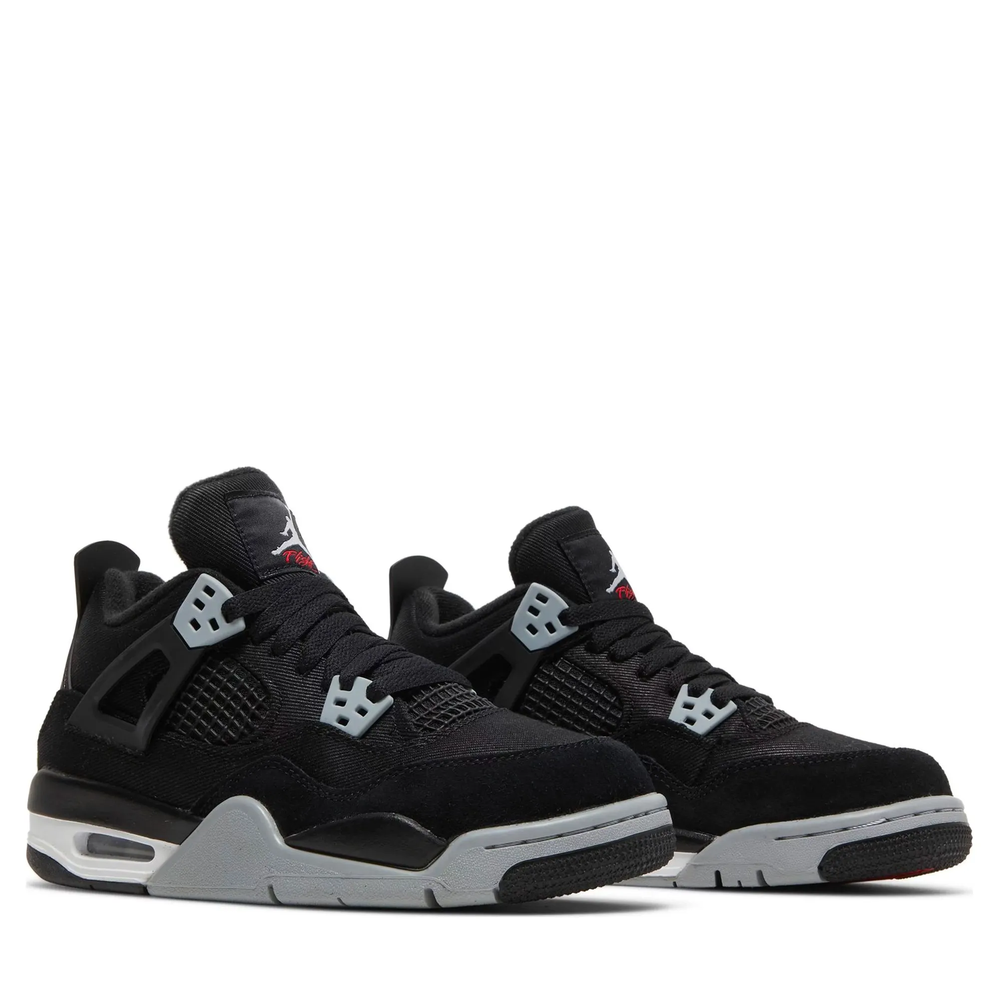 Jordan 4 Retro Black Canvas (GS)