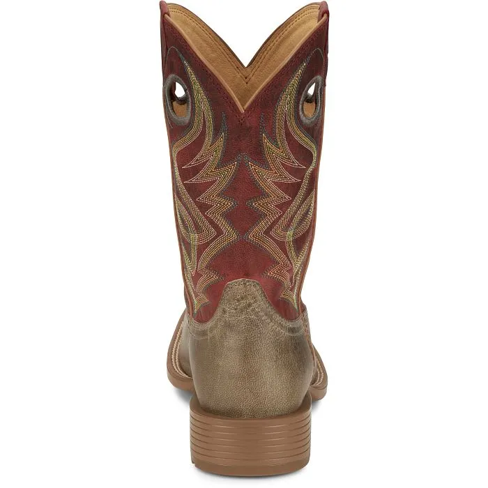 Justin Pickett 11" Griege Grey Western Boot