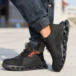 Kimemoda Indestructible Steel Toe Shoes for Men Women Lightweight Comfortable Slip Resistant Safety Work Shoes Industrial Construction Shoes