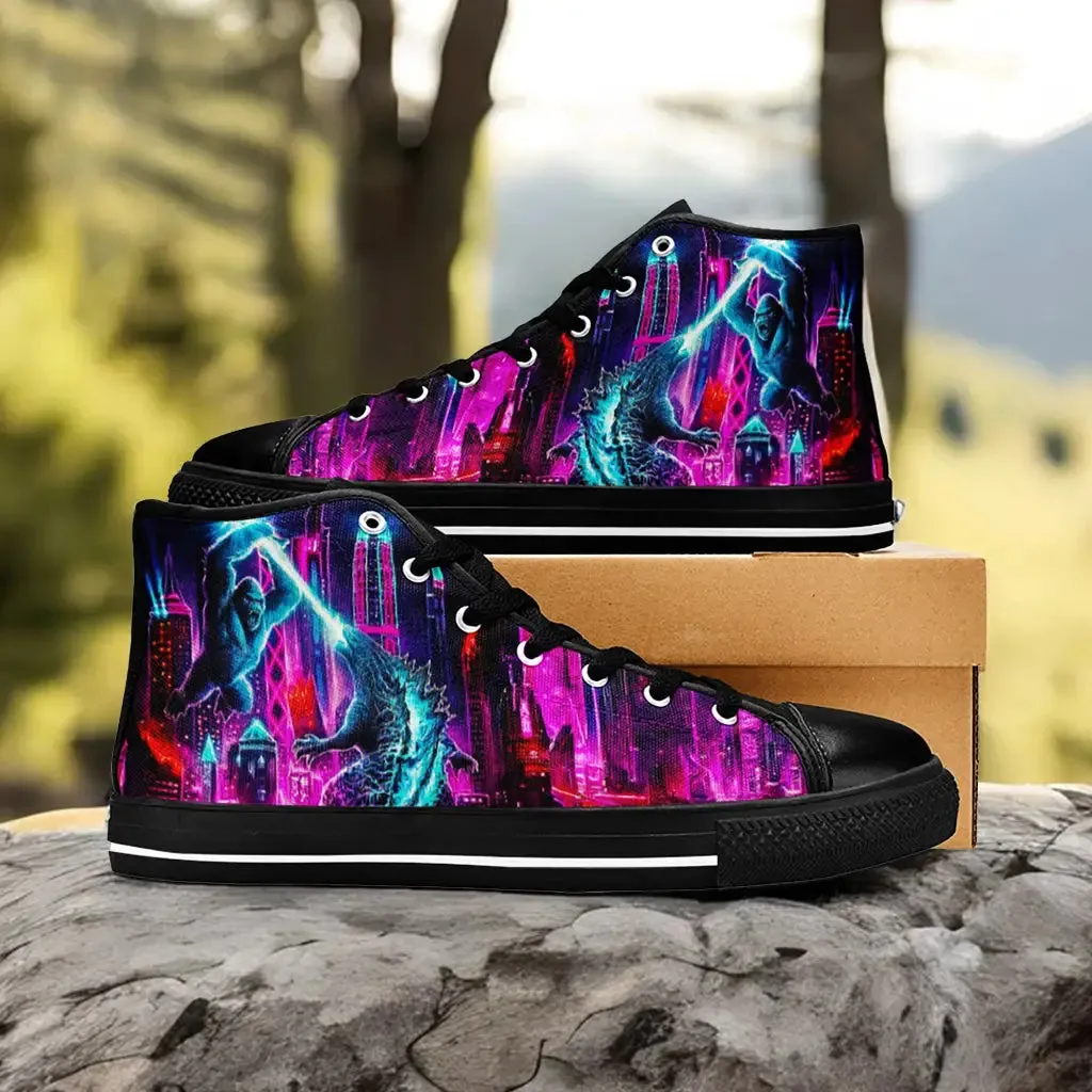 Kong vs Godzilla King of the Monsters Shoes High Top Sneakers for Kids and Adults