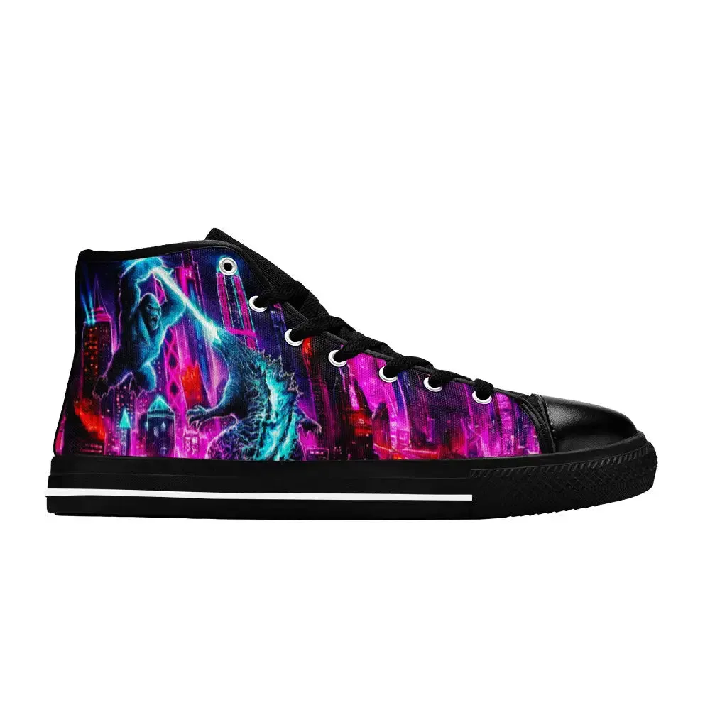 Kong vs Godzilla King of the Monsters Shoes High Top Sneakers for Kids and Adults