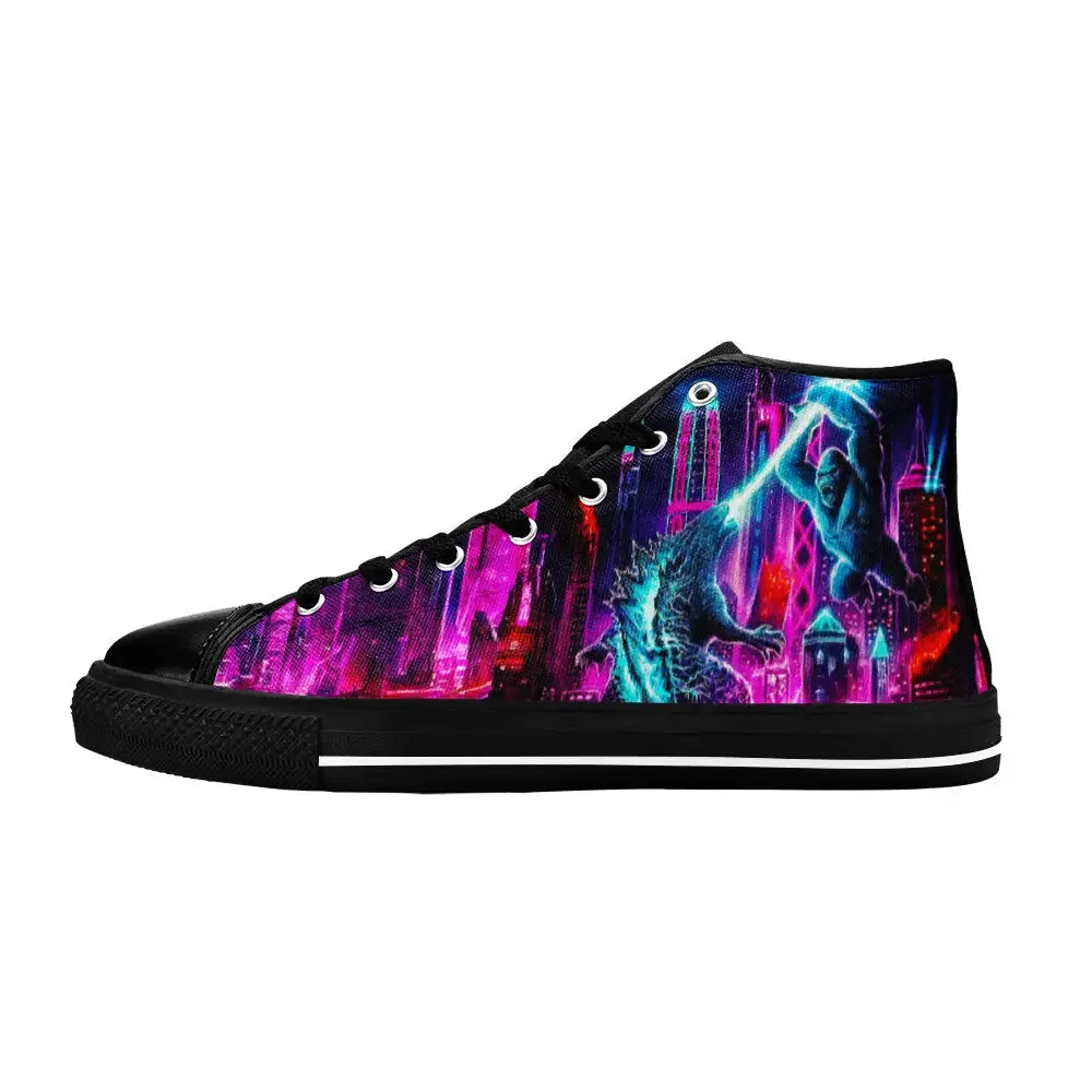 Kong vs Godzilla King of the Monsters Shoes High Top Sneakers for Kids and Adults