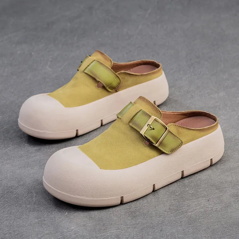 Koznoy Leather Wedge Sandals