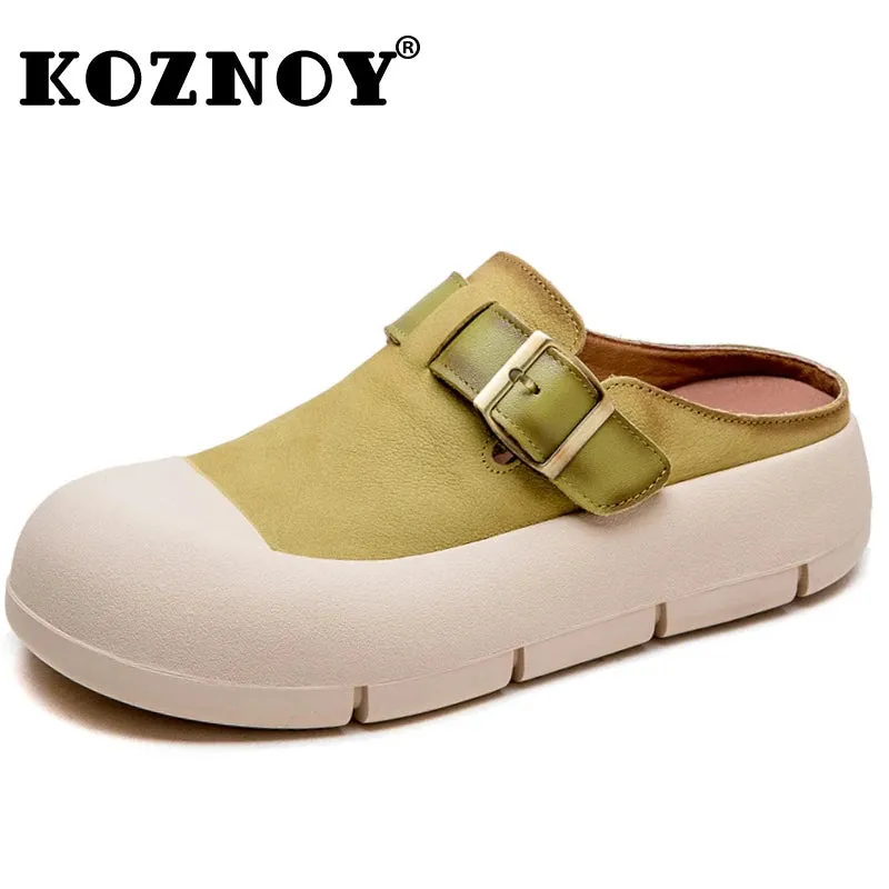 Koznoy Leather Wedge Sandals