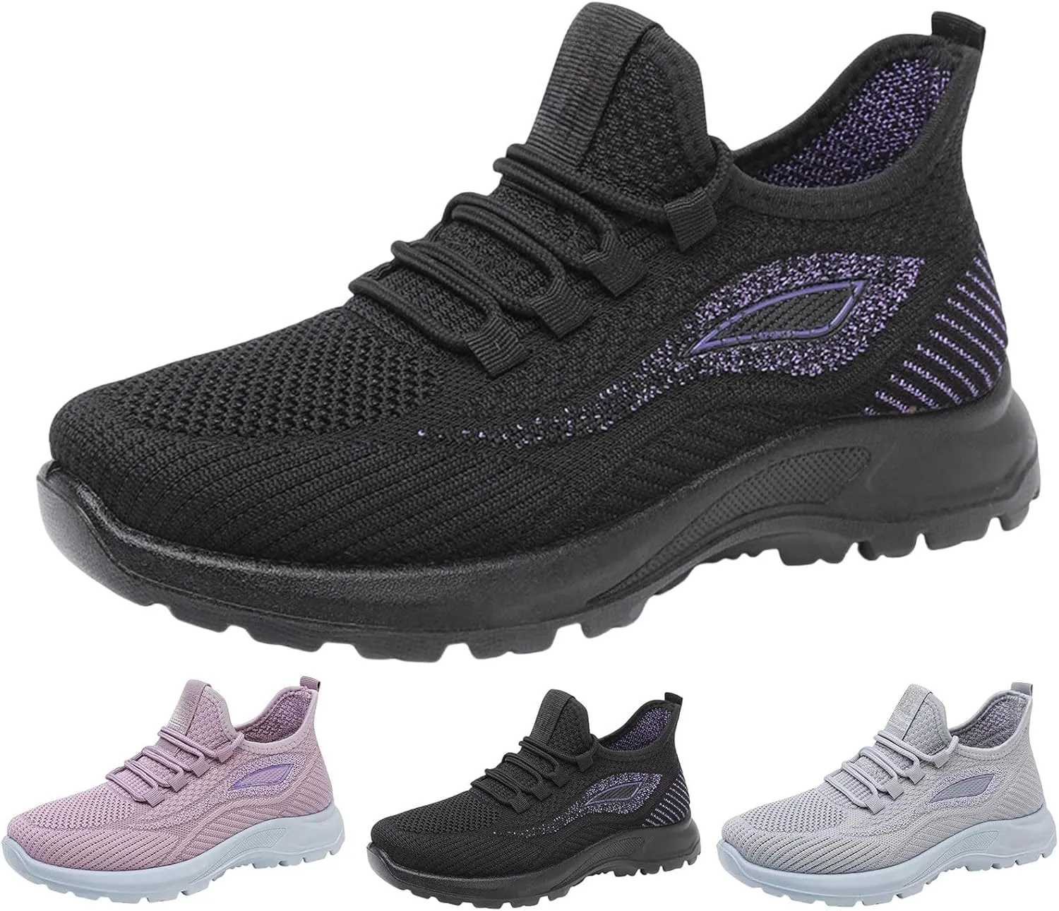 Ladies Mesh Orthopedic Sneakers Breathable Lace Up Walking Running Shoes Comfortable Tennis Shoes Non Slip Lightweight Casual Womens Sneakers