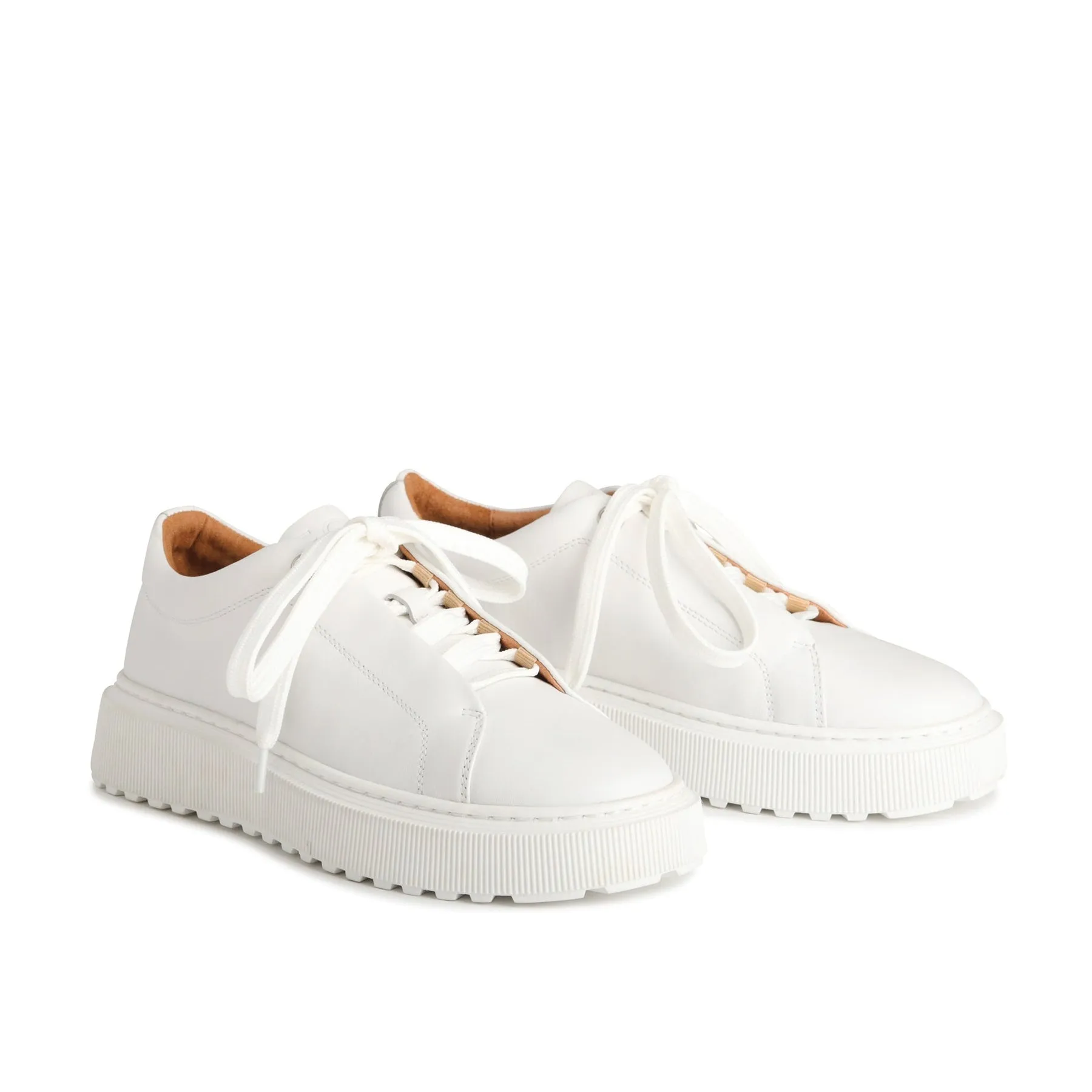 LAE LEATHER LACE UP SNEAKERS