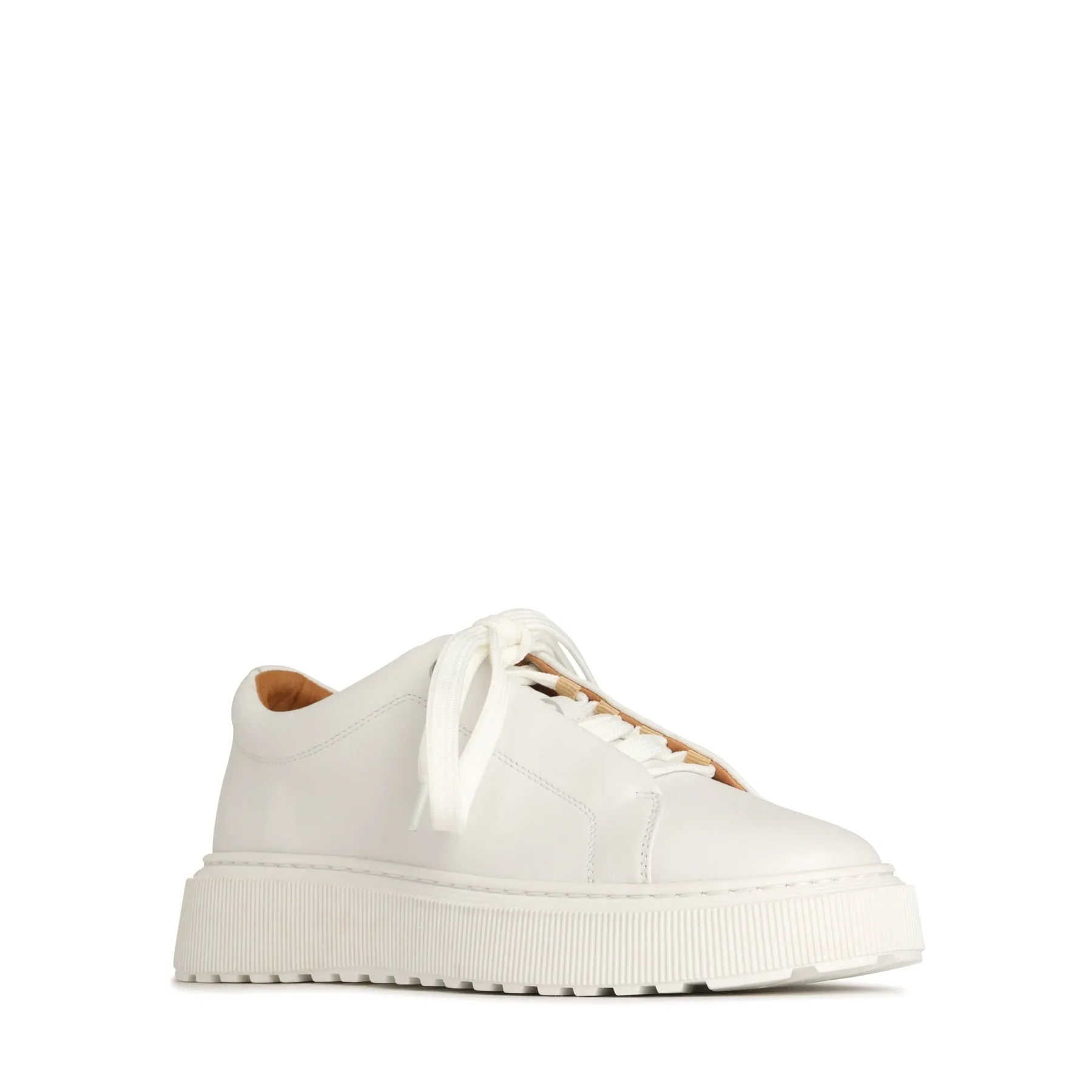 LAE LEATHER LACE UP SNEAKERS