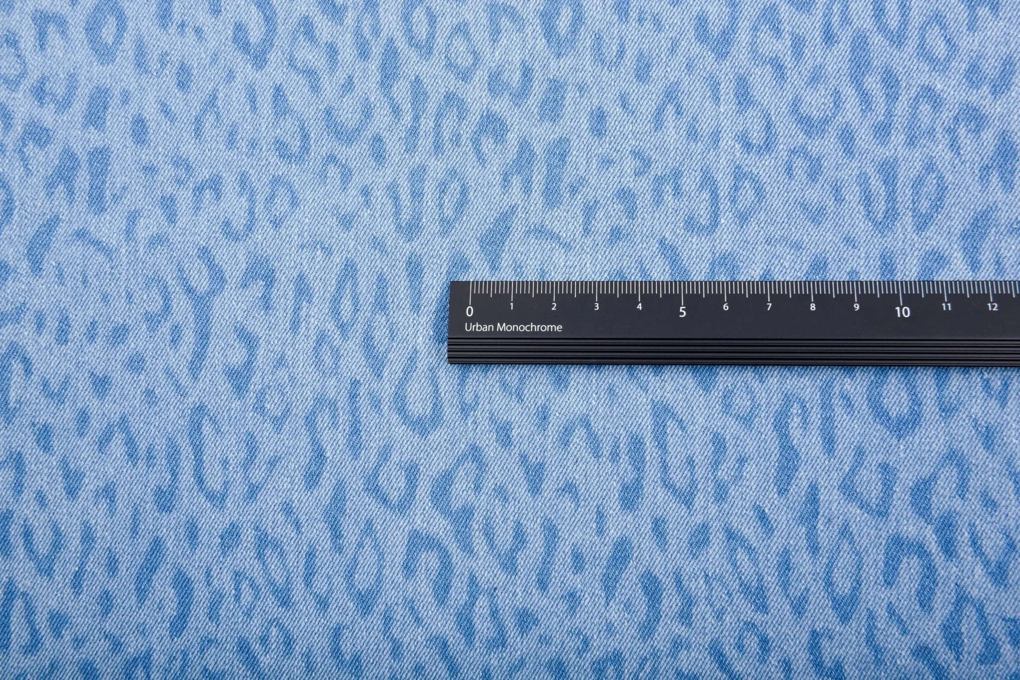 Leopard  Cotton Stretch  Washed  Denim