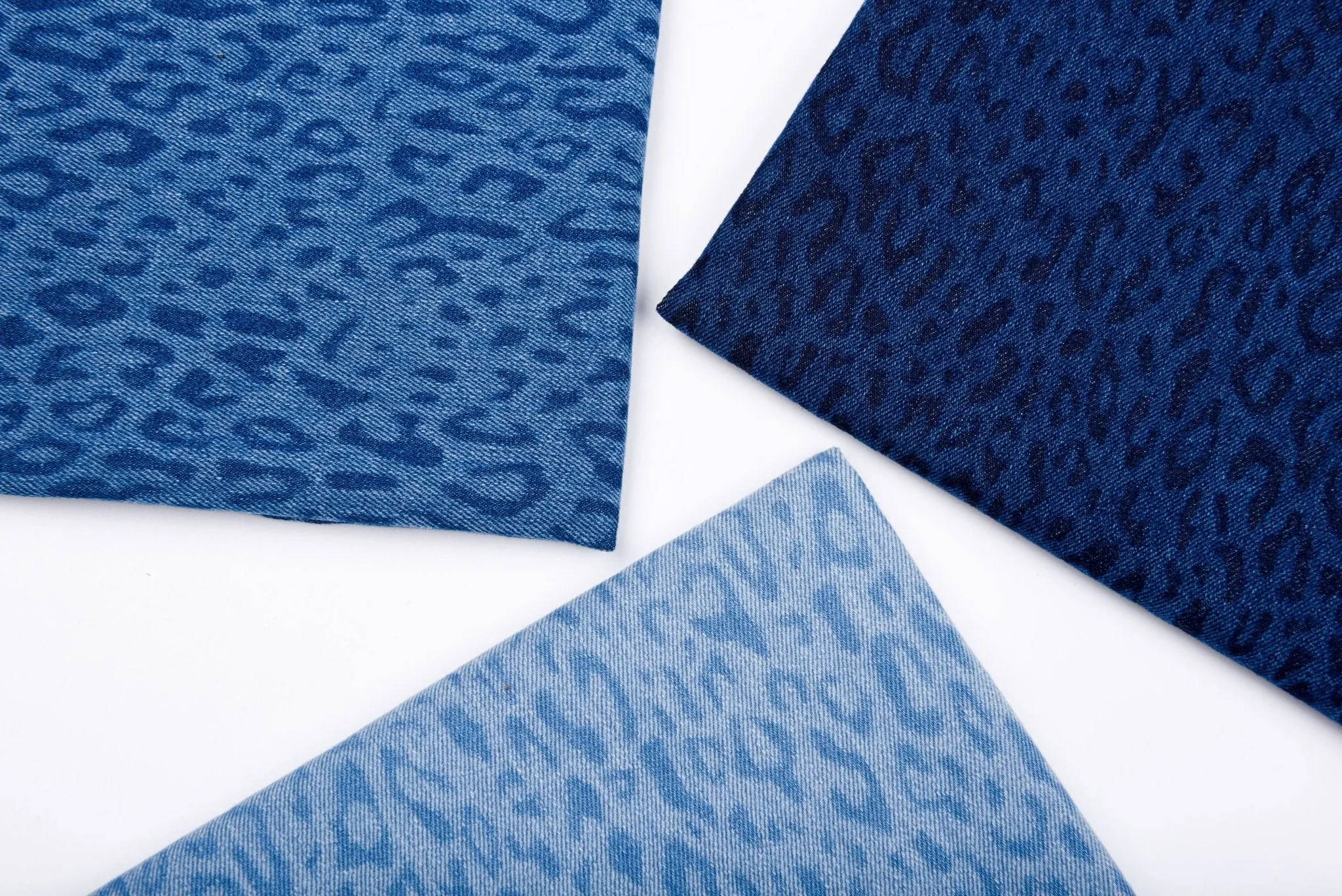Leopard  Cotton Stretch  Washed  Denim