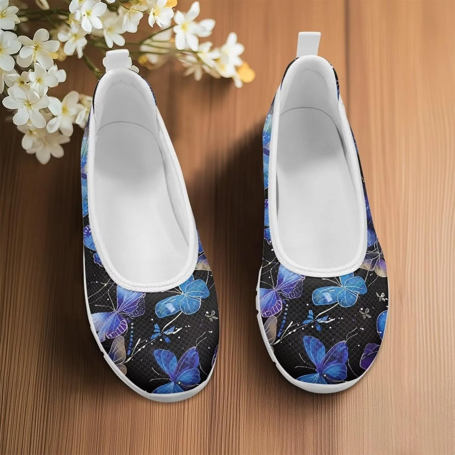 Loafers for Women Business Casual Shoes Comfortable & Lightweight Penny Loafers Slip On Work Flats White Sole