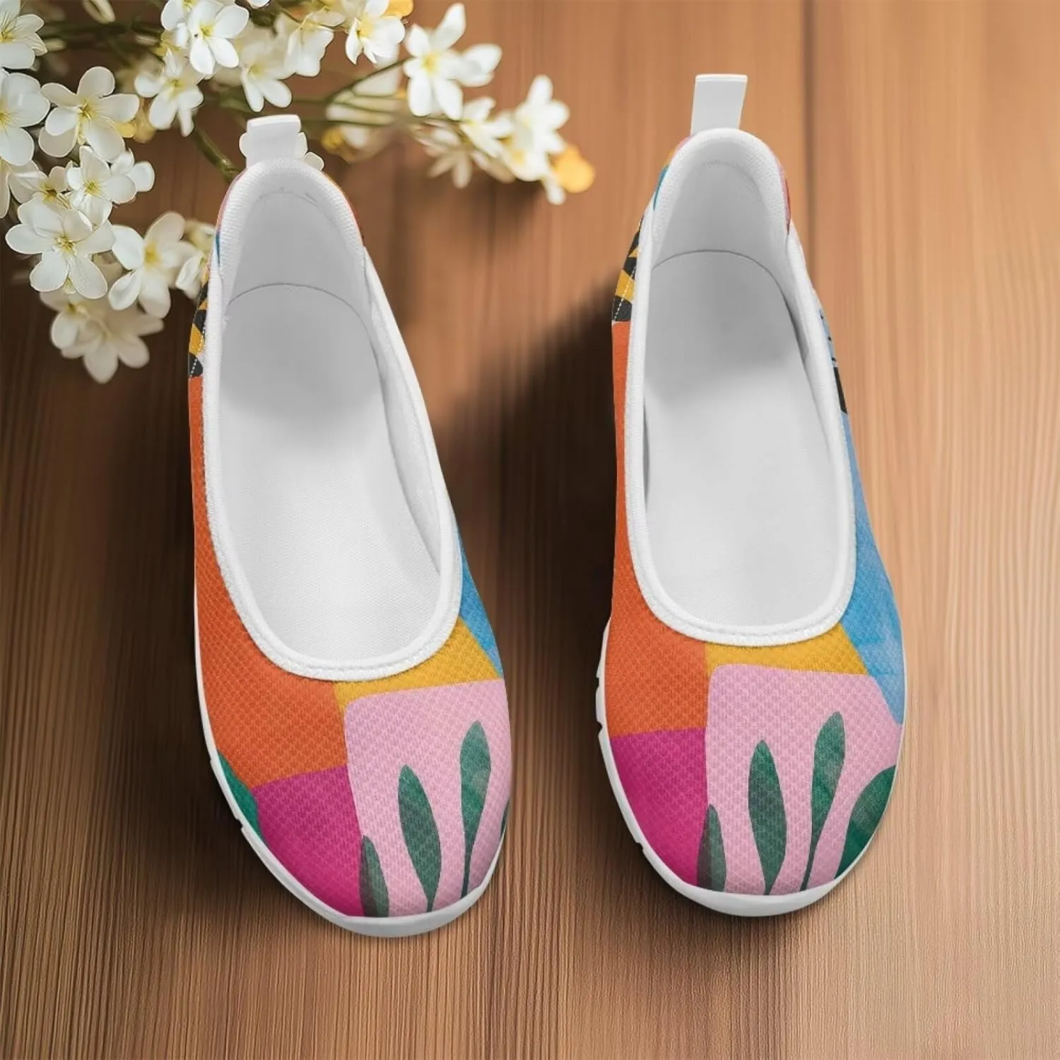 Loafers for Women Business Casual Shoes Comfortable & Lightweight Penny Loafers Slip On Work Flats White Sole