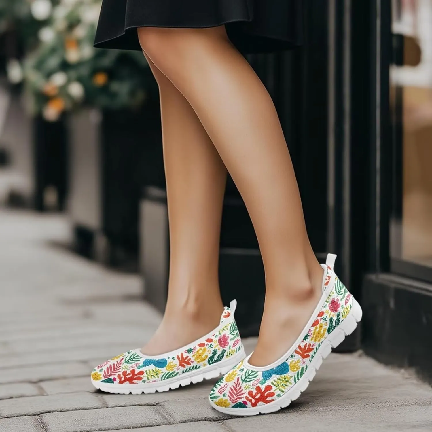 Loafers for Women Business Casual Shoes Comfortable & Lightweight Penny Loafers Slip On Work Flats White Sole