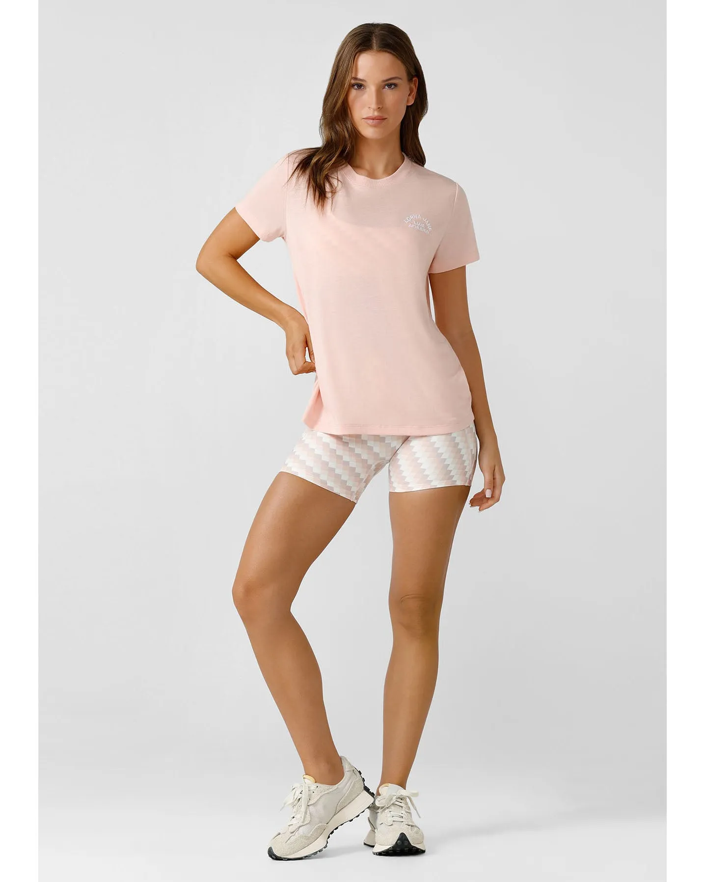 Lorna Jane 12cm No Ride Bike Shorts - Sunkissed Gingham