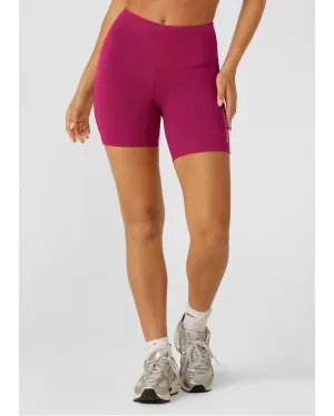 Lorna Jane Lotus No Chafe 12cm Bike Shorts - Persian Rose