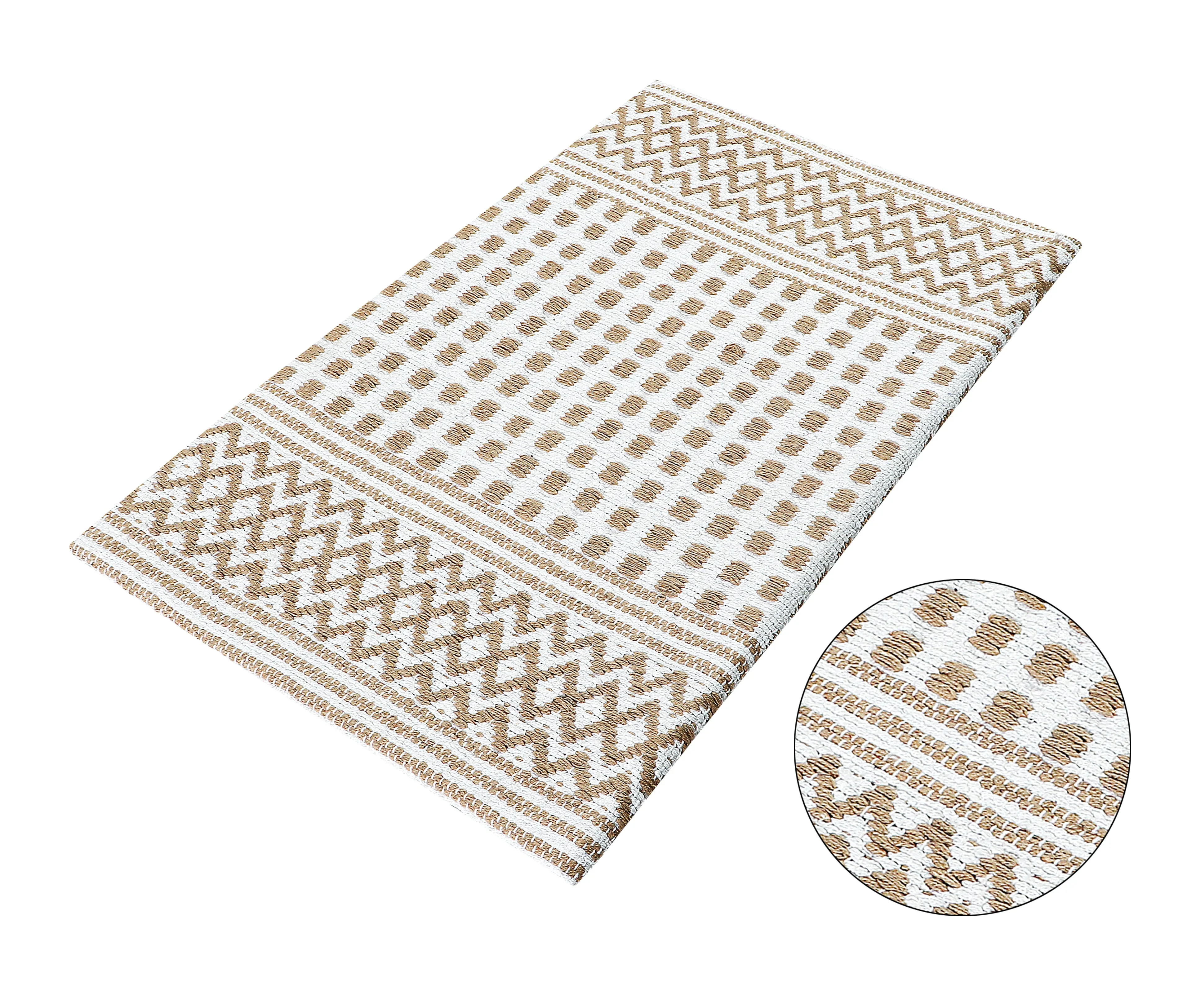 Luxurious Woven Cotton Cushioned Thiclk Kitchen Mat Rug - Anti-Fatigue, Anti-Skid - 18''x30''