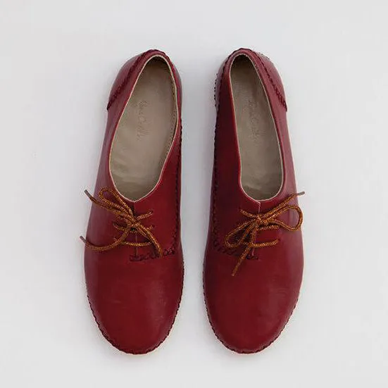 Medan Moccasin | Crimson Calfskin Leather