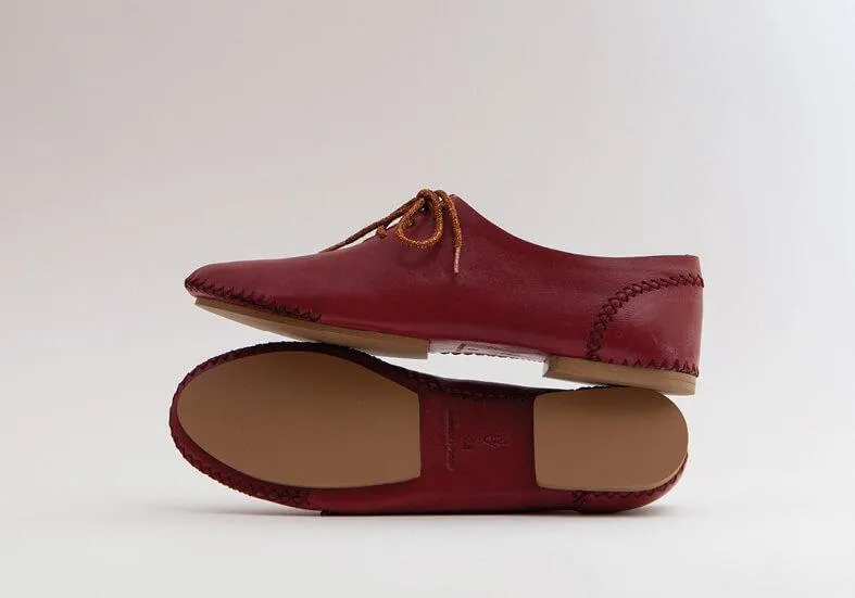 Medan Moccasin | Crimson Calfskin Leather