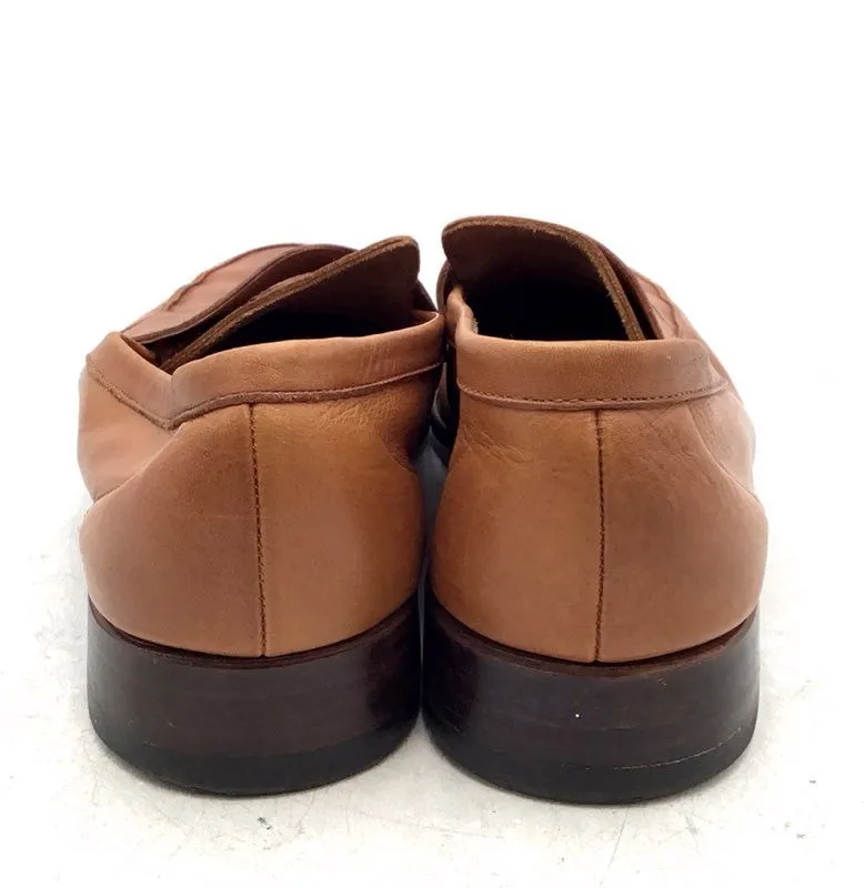Meermin Men's Cognac Soft Calf Brown Slip-On Loafer Dress Shoes - Size 8