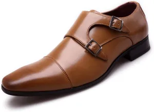Men Dress Shoes Lace Up Oxford Classic Cap Toe Modern Formal Leather Shoes for Men