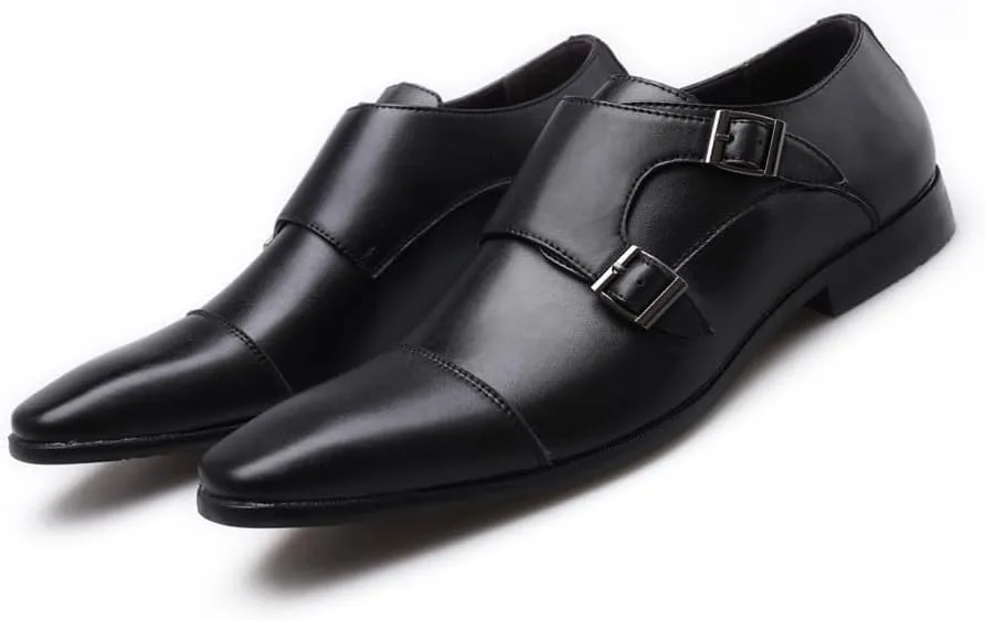 Men Dress Shoes Lace Up Oxford Classic Cap Toe Modern Formal Leather Shoes for Men