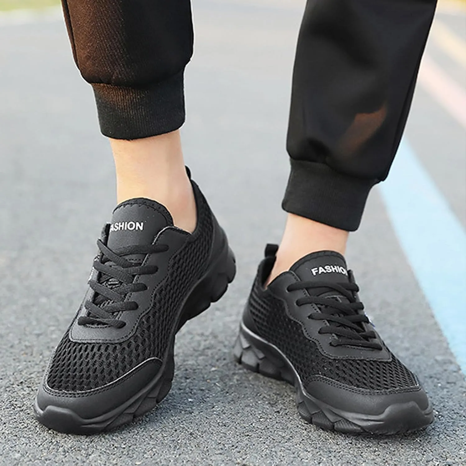 Men Lightweight Breathable Mesh Shoes Running Shoes Mesh Shoes Lace Up Large Size Casual Sneakers Sneaker Shoes Men Mens Dres