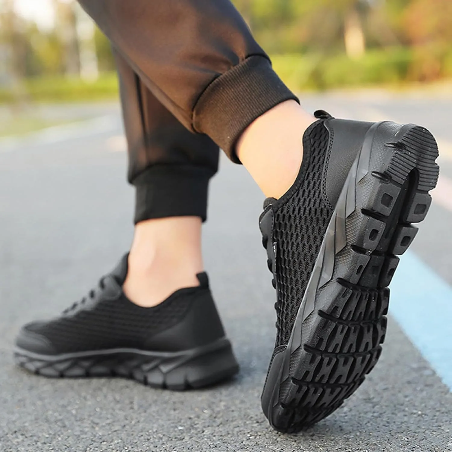 Men Lightweight Breathable Mesh Shoes Running Shoes Mesh Shoes Lace Up Large Size Casual Sneakers Sneaker Shoes Men Mens Dres
